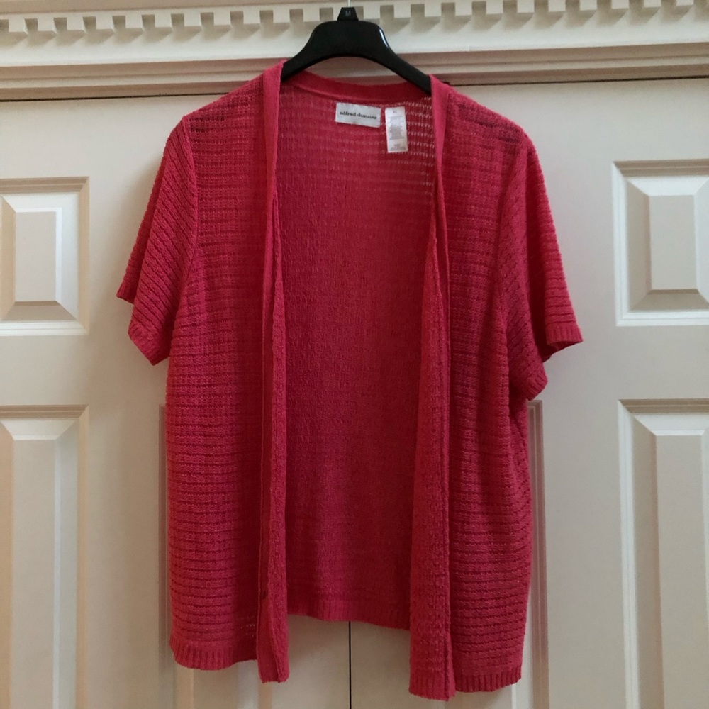 Alfred Dunner Open weave cardigan